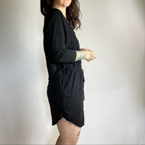 SOFT JOIE Dayle Linen Button Dress in Black XS - Picture 4 of 10